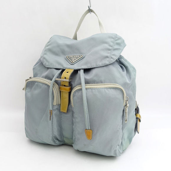 Prada Backpack Nylon Light Blue Beige - Picture 1 of 10